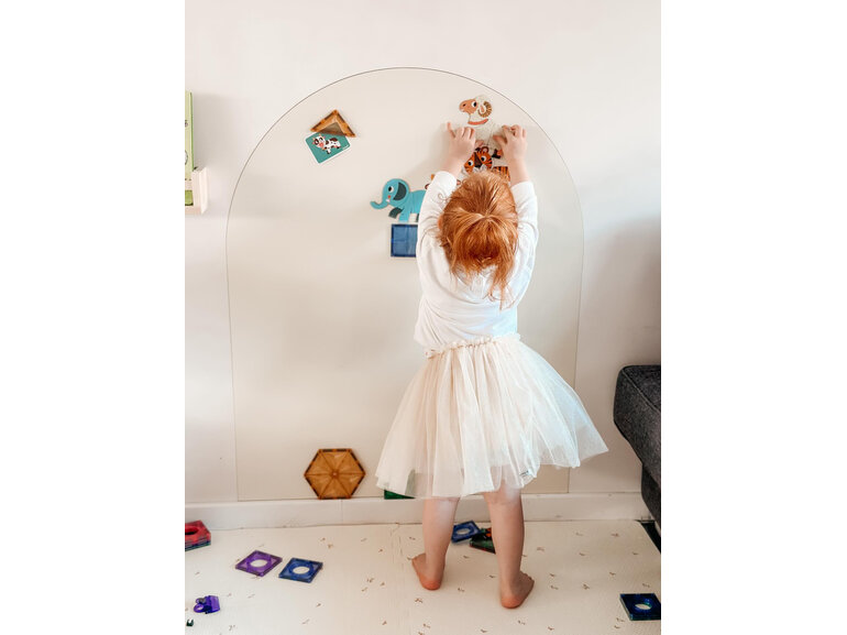 Stickerkamer Vernieuwde Magneetsticker met krijtbord functie voor de Kinderkamer 95×75 cm – Verbeterde Kwaliteit & Verwijderbaar