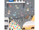 Muursticker dinosaurus pastel babykamer losse stickers zelfklevend