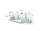 Raamsticker zee koraal vissen statisch zonder lijm dubbelzijdig 60x30cm