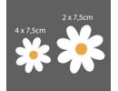 Magneet bloemen daisy speelgoed set van 6 voor magneetstickers Magneet bloemen daisy speelgoed set van 6 voor magneetstickers