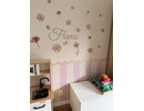 Houten lambrisering wandlijst voor de kinderkamer Stickerkamer Houten lambrisering wandlijst voor de kinderkamer