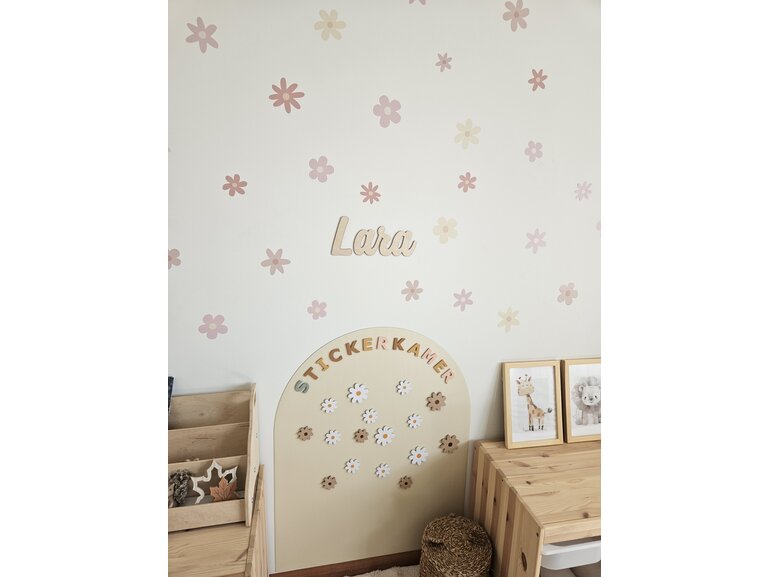 Daisy bloemen - madeliefjes muurstickers 65 stuks