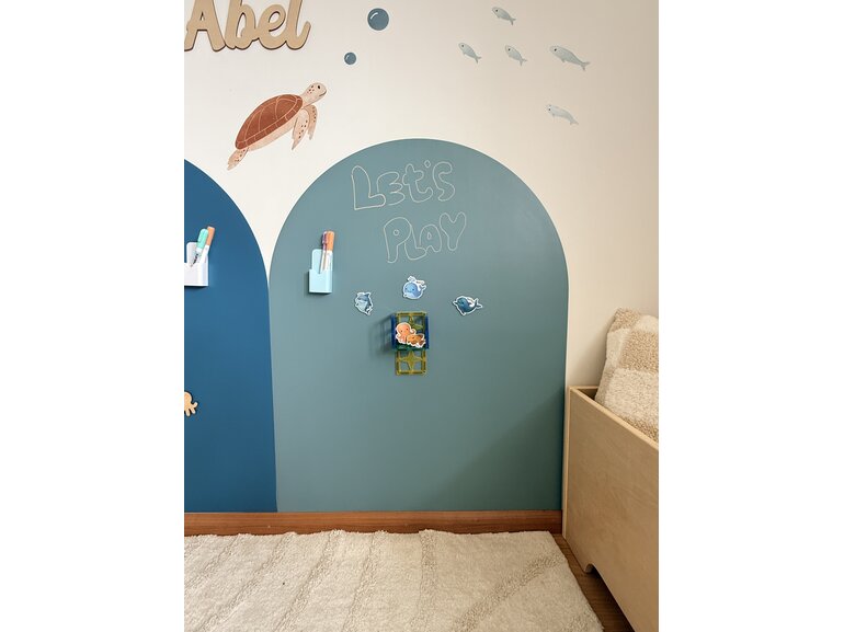 Stickerkamer Vernieuwde Magneetsticker met krijtbord functie voor de Kinderkamer 95×75 cm – Verbeterde Kwaliteit & Verwijderbaar