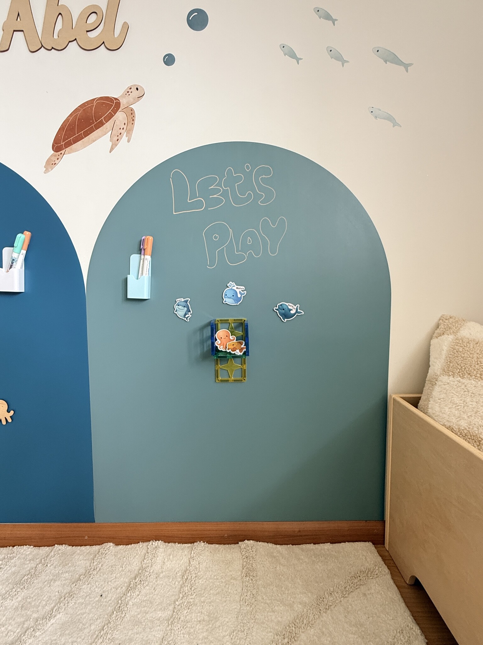 Vernieuwde Magneetsticker met krijtbord functie voor de Kinderkamer 95×75 cm – Verbeterde Kwaliteit & Verwijderbaar