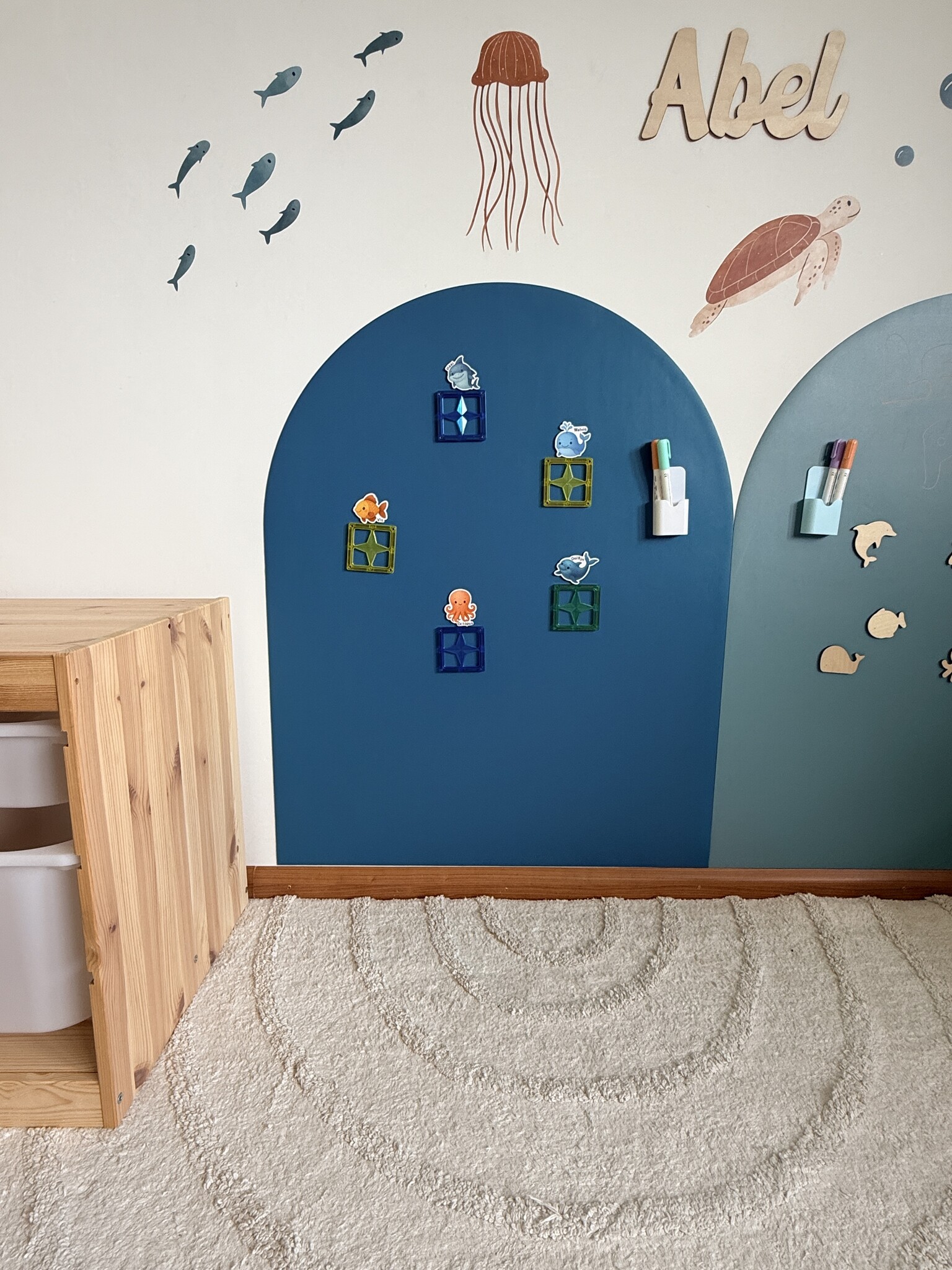 Vernieuwde Magneetsticker met krijtbord functie voor de Kinderkamer 95×75 cm – Verbeterde Kwaliteit & Verwijderbaar