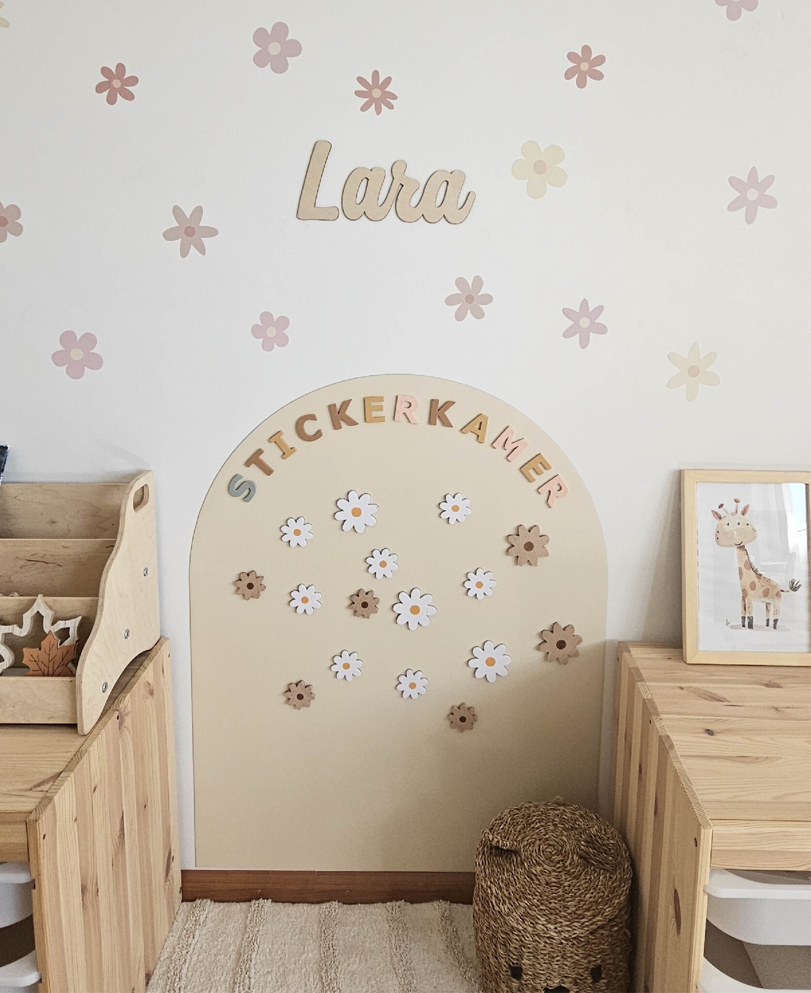 Vernieuwde Magneetsticker met krijtbord functie voor de Kinderkamer 95×75 cm – Verbeterde Kwaliteit & Verwijderbaar