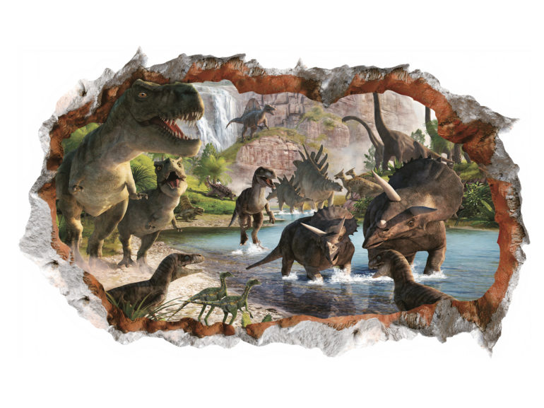 Muursticker dinosaurus kinderkamer - jongen - stoer
