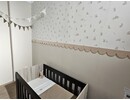 Houten Schelp / Scallop Lambrisering voor baby en kinderkamer