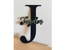 Houten naambord kinderkamer op maat | beginletter met naam | kraamcadeau Stickerkamer Houten naambord kinderkamer op maat | beginletter met naam | kraamcadeau
