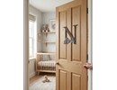 Houten naambord kinderkamer op maat | beginletter met naam | kraamcadeau Stickerkamer Houten naambord kinderkamer op maat | beginletter met naam | kraamcadeau