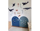 Complete oceaan kinderkamer bundel met magneetstickers, muurstickers en gepersonaliseerd houten naambord Complete oceaan kinderkamer bundel met magneetstickers, muurstickers en gepersonaliseerd houten naambord
