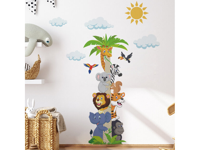 Muursticker kinderkamer boom beestenboel