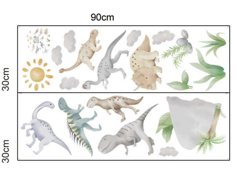 Muursticker dinosaurus kinderkamer