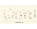 Muurstickers dieren ballonnen schattig kinderkamer babykamer
