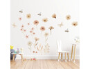 Boho Aquarel Bloemen en vlinders Muurstickers – Sfeervolle Wanddecoratie voor een Warme kinderkamer