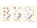 Boho Aquarel Bloemen en vlinders Muurstickers – Sfeervolle Wanddecoratie voor een Warme kinderkamer