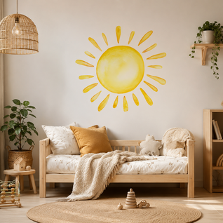 Muursticker Zon – Kinderkamer