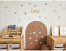 Complete vrolijke earthy kinderkamer bundel met magneetstickers, muurstickers en gepersonaliseerd houten naambord Complete vrolijke earthy kinderkamer bundel met magneetstickers, muurstickers en gepersonaliseerd houten naambord