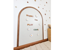 Boho Bloom Magneet Pack Oatmeal Beige met houten boogframe, magneetletters, daisy magneten en sterren muurstickers Stickerkamer Boho Bloom Magneet Pack Oatmeal Beige met houten boogframe, magneetletters, daisy magneten en sterren muurstickers