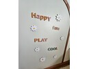 Boho Bloom Magneet Pack Oatmeal Beige met houten boogframe, magneetletters, daisy magneten en sterren muurstickers Stickerkamer Boho Bloom Magneet Pack Oatmeal Beige met houten boogframe, magneetletters, daisy magneten en sterren muurstickers