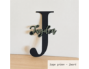 Stickerkamer Houten naambord kinderkamer op maat | beginletter met naam | kraamcadeau