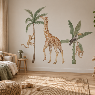 Muursticker jungle kinderkamer Muursticker jungle kinderkamer