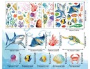 Statische raamstickers oceaan en onderwaterwereld – 96 losse stickers op 6 vellen Statische raamstickers oceaan en onderwaterwereld – 96 losse stickers op 6 vellen