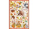 Statische herfst raamstickers complete set – 9 vellen met dieren, bladeren en pompoenen Statische herfst raamstickers complete set – 9 vellen met dieren, bladeren en pompoenen