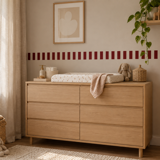 Behangrand kinderkamer – zelfklevend gestreept – 200 x 10 cm
