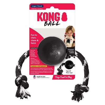 Kong Kong extreme bal met touw zwart / wit