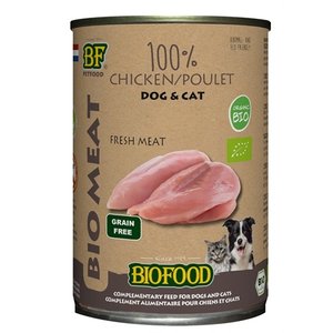 Biofood 12x biofood organic hond 100% kip blik