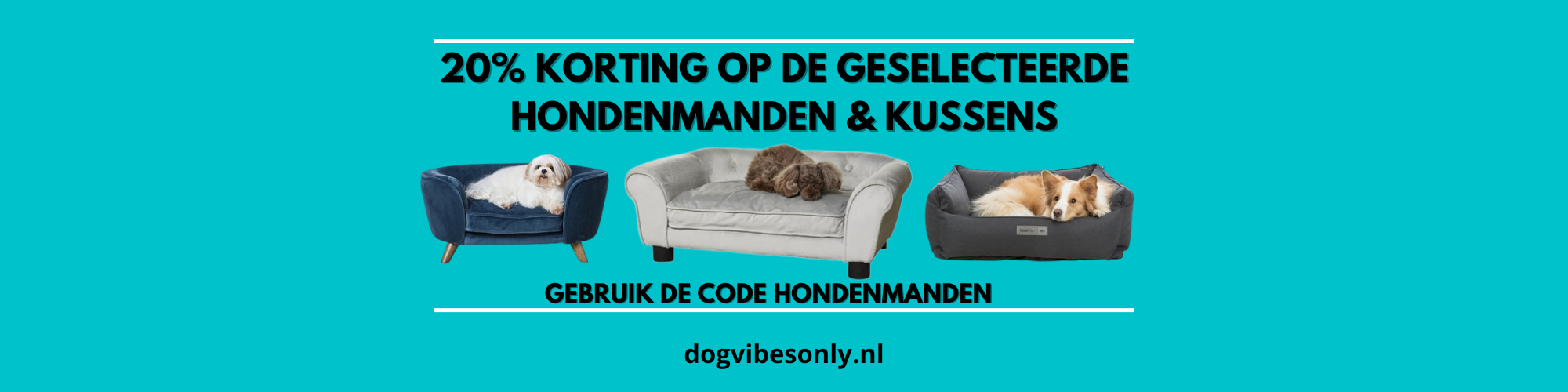 Bij DogVibesOnly de leukste online dierenwinkel en hondenspeciaalzaak vind je de leukste halsband van Nederland banner 2
