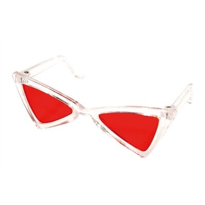 Croci Croci zonnebril ricky driehoekige glazen rood