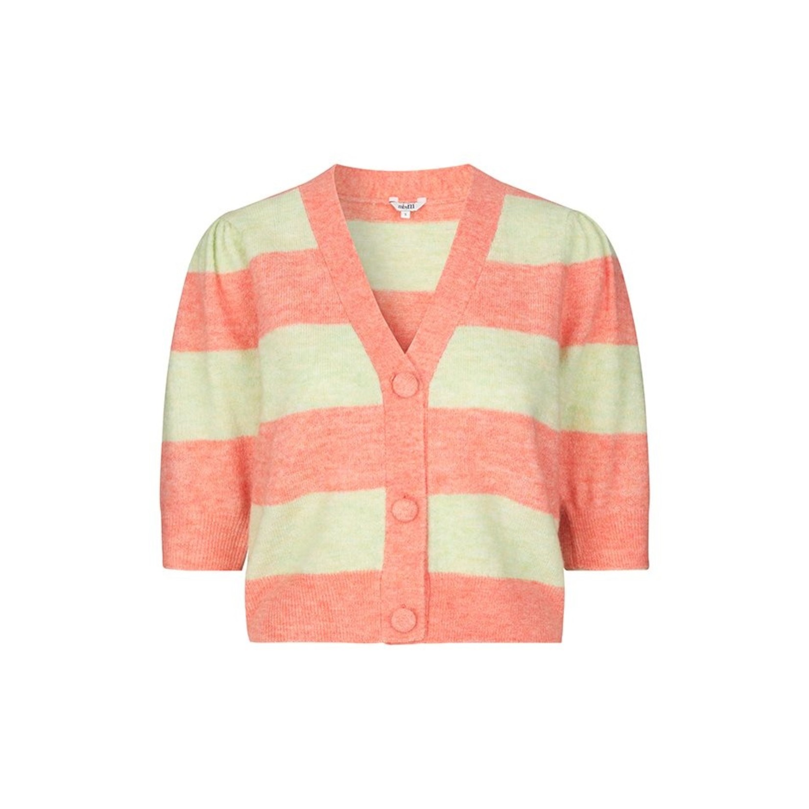 mbyM - vest Katuli - peach lime stripe