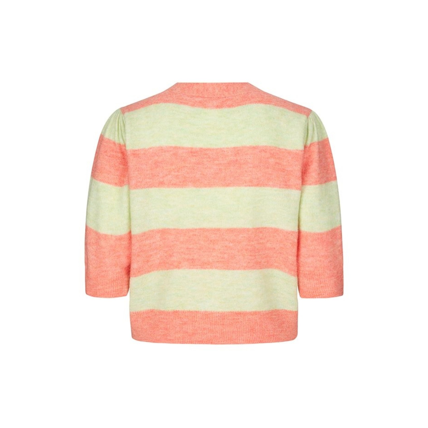 mbyM - vest Katuli - peach lime stripe