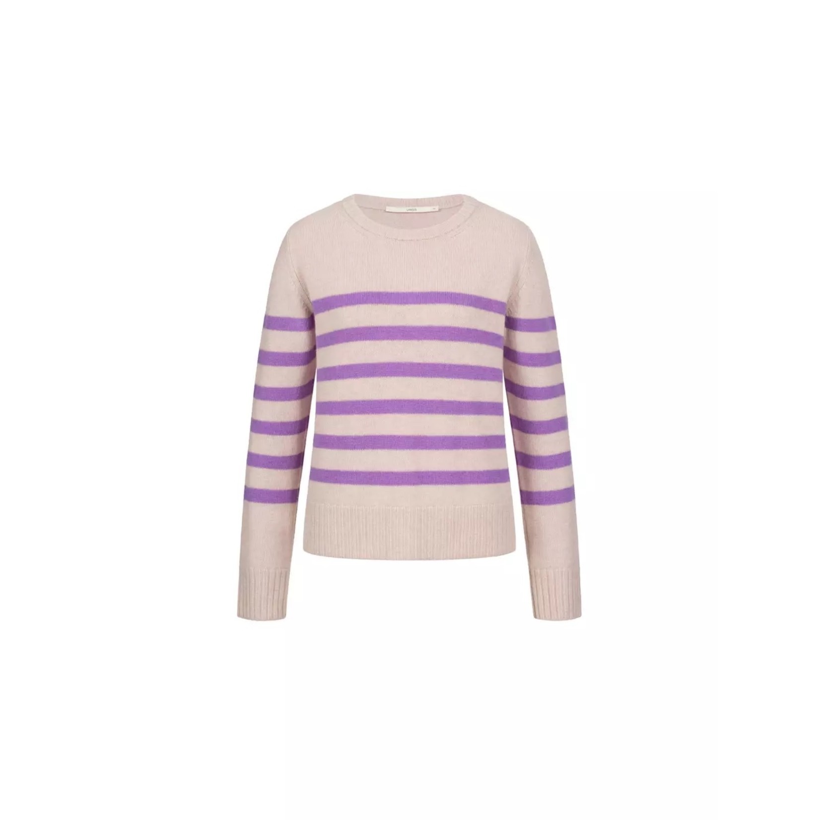 Lanius  - pullover met strepen - cream melange/orchid melange