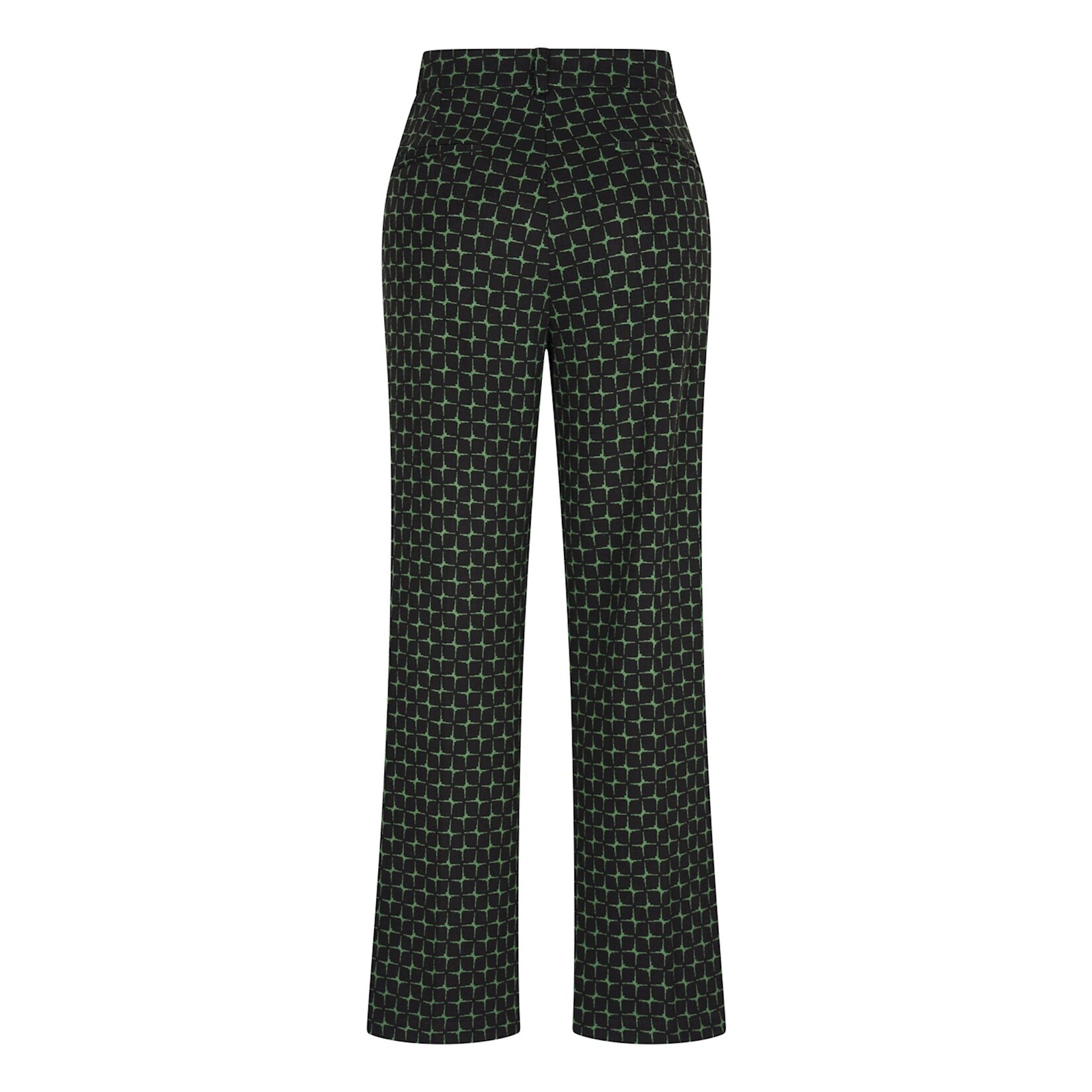 ZILCH 32CVP60.030 broek zwart/groen 50% viscose, 49% polyester en 1% elastan