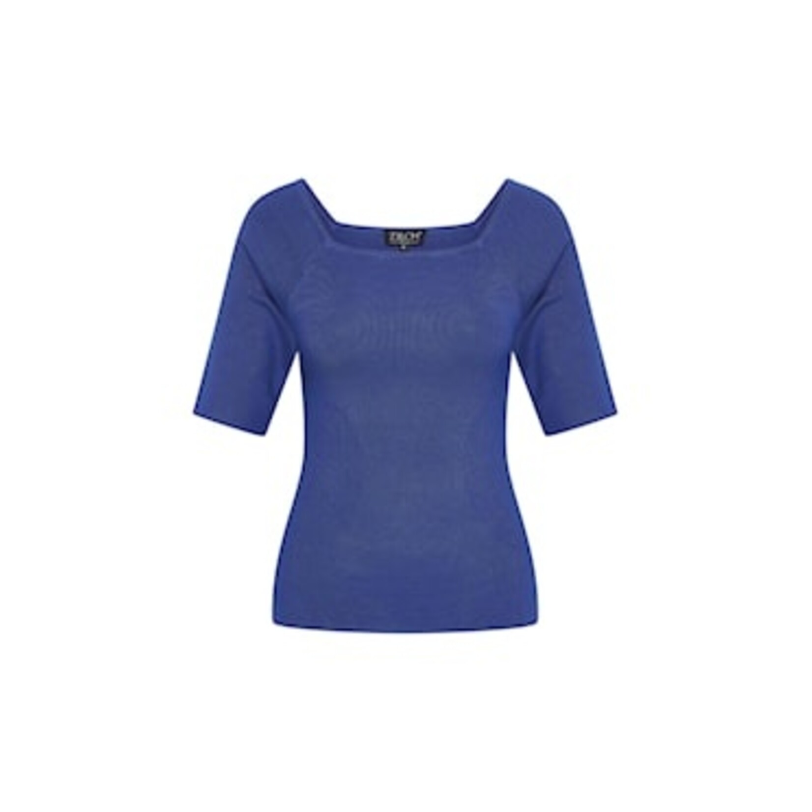 ZILCH 51BAS10.180 top square neck met halve mouw kleur royal blue