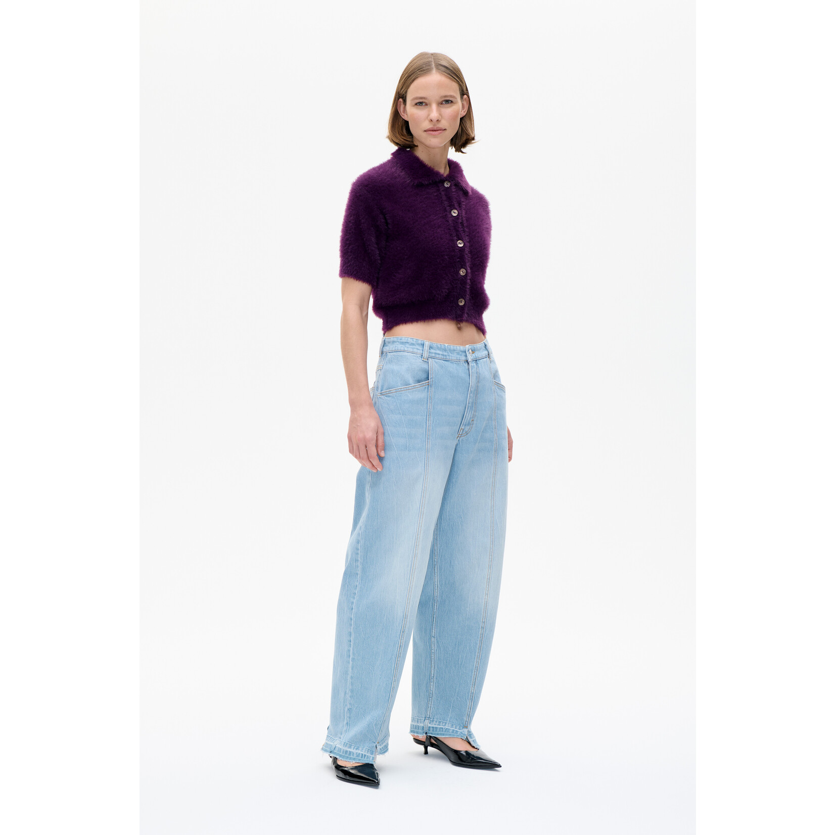 Baum und Pferdgarten Cristin cropped cardigan plum perfect. 24271
