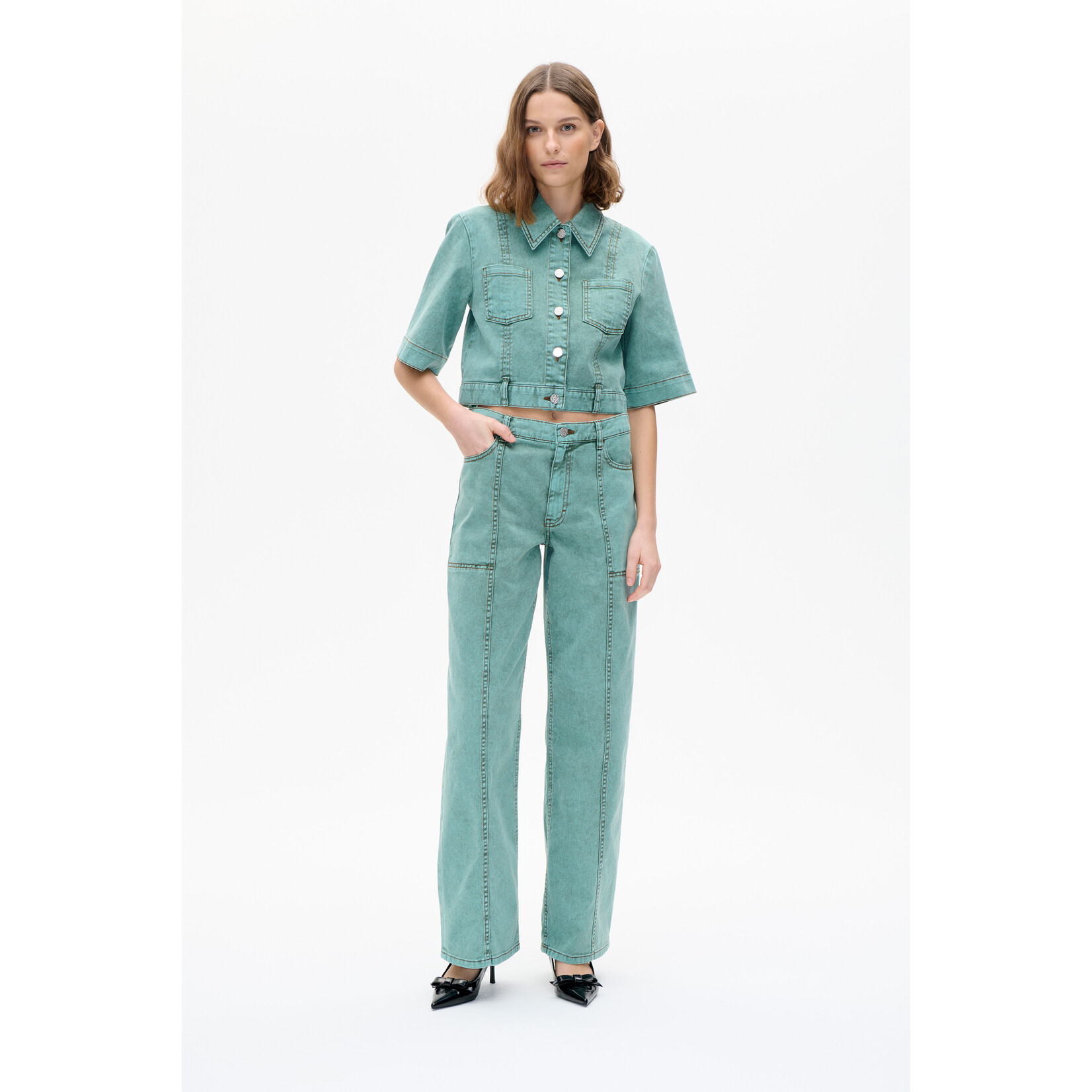Baum und Pferdgarten Nolia pine needle 97% org. cotton en 3% elasthan