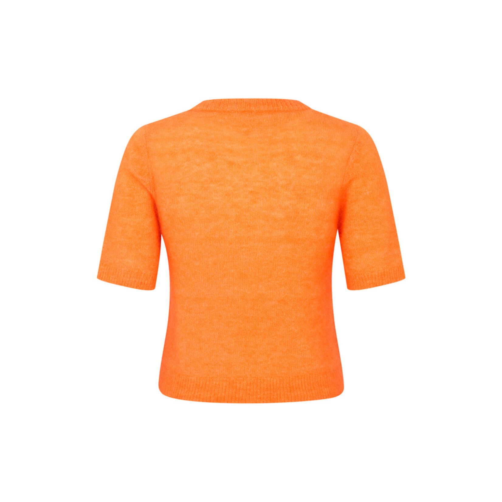 mbyM Carla truitje kleur orange peel 33% nylon, 32% wool, 32% mohair en 3% elastan