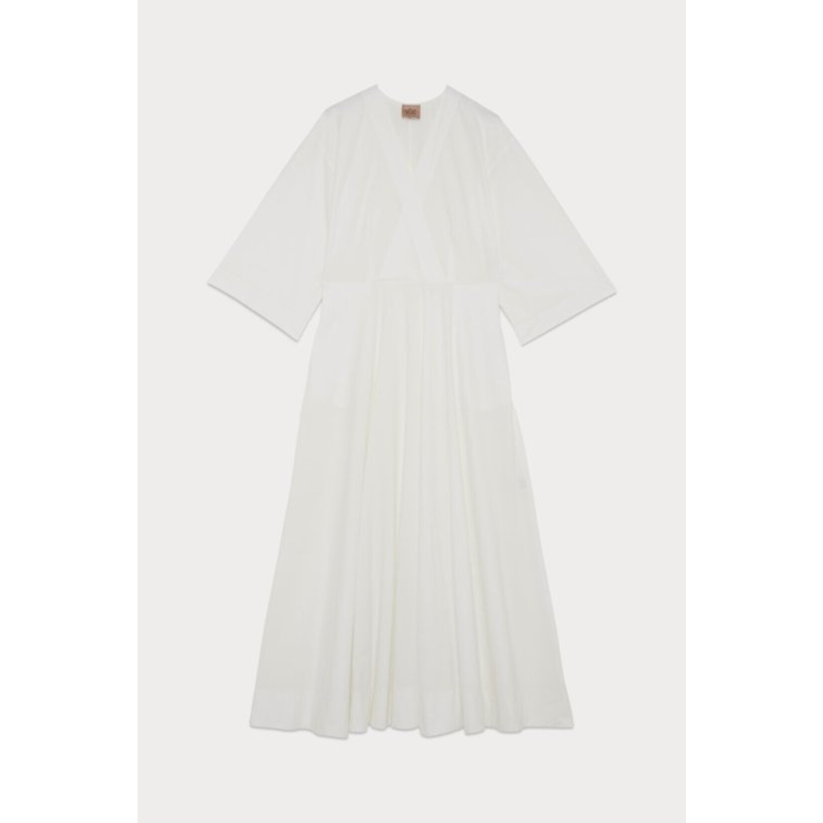 Même Road M2398A witte jurk 100% katoenen poplin