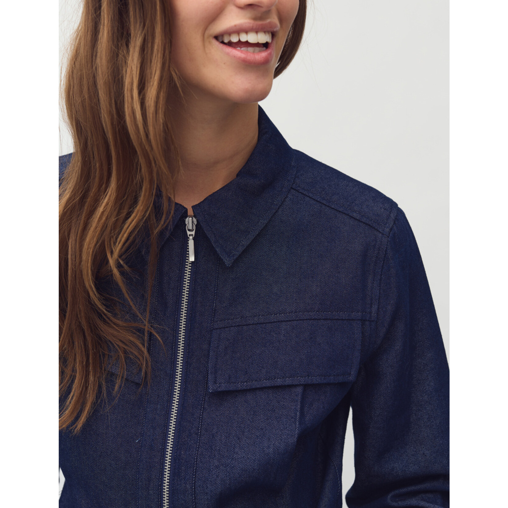 mbyM 58370064 Bican-M jeans jasje dark denim.