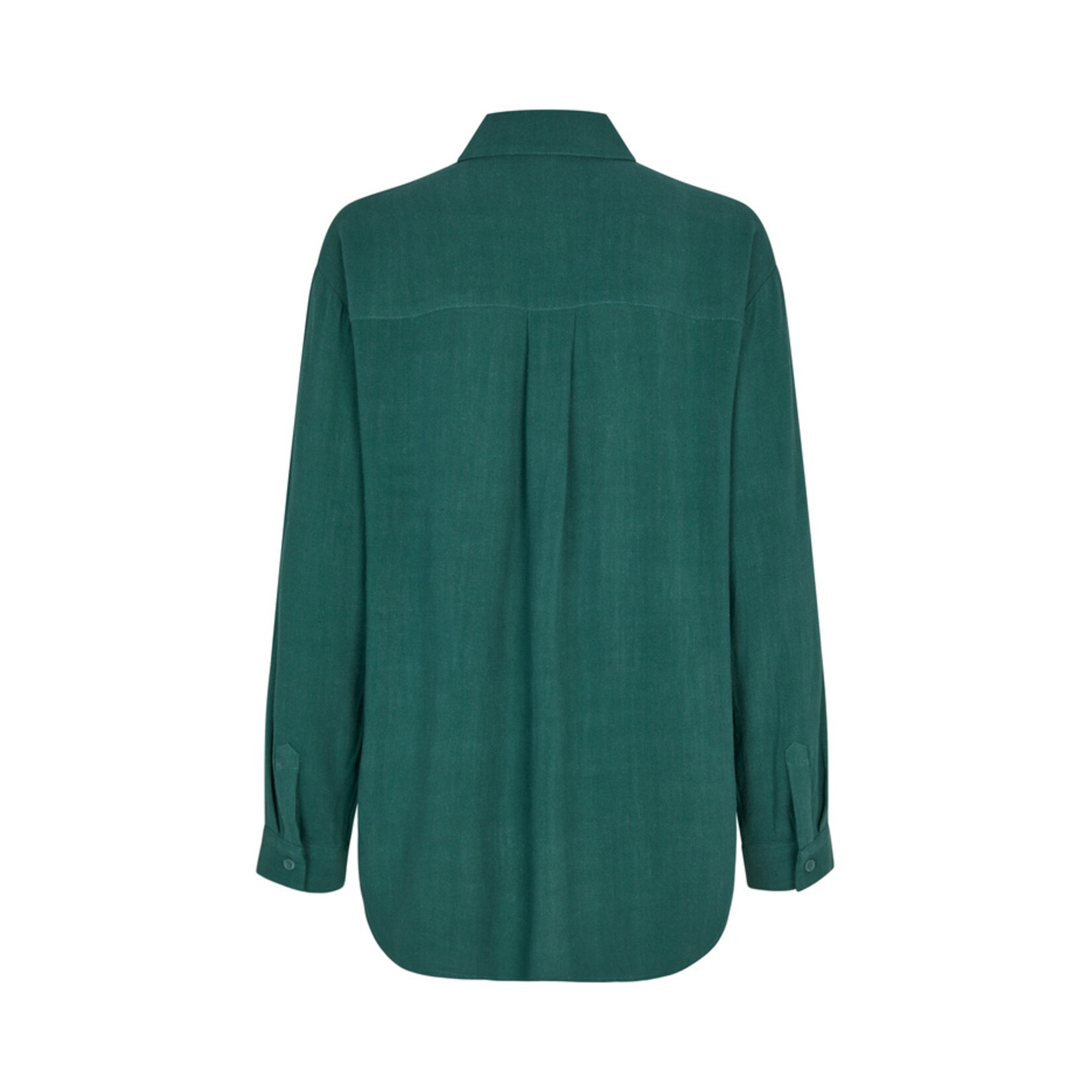 mbyM 31580405 Ammolisa_ overhemdblouse 80% viscose en 20% linnen kleur mediterrain