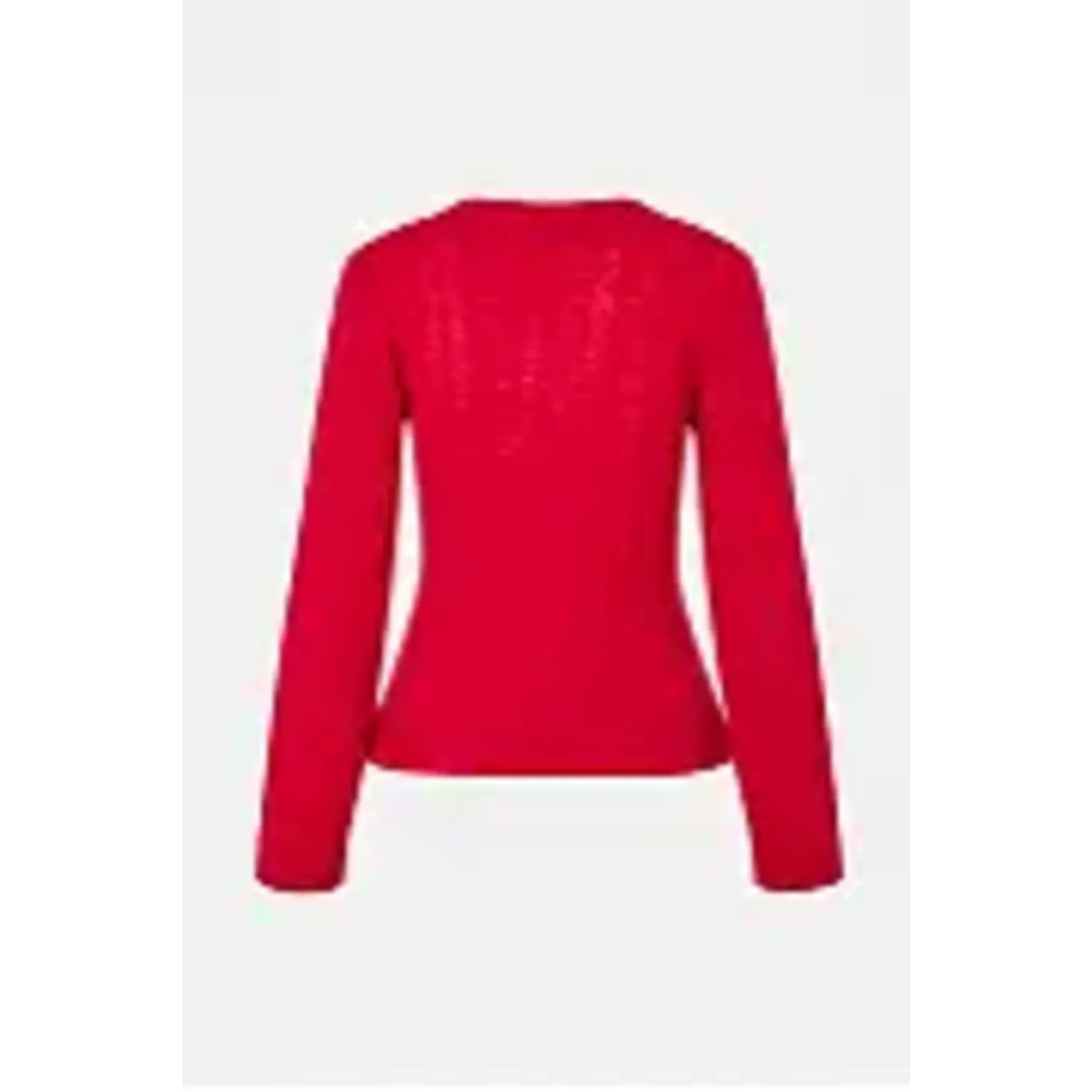 Baum und Pferdgarten Clarah vestje in crimson rood. 100% merinowol