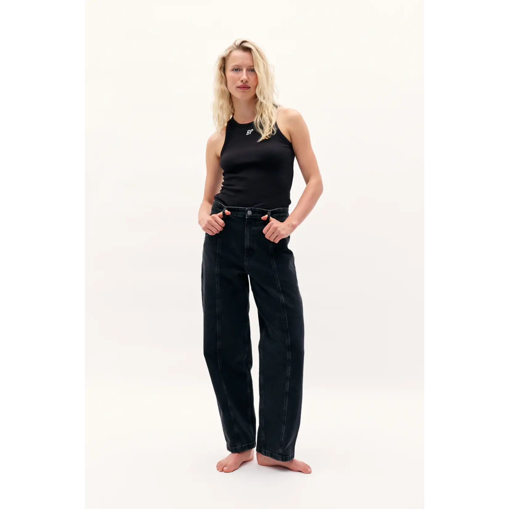 Baum und Pferdgarten Nara 24379 washed black denim 99% organic cotton, 1% elastan