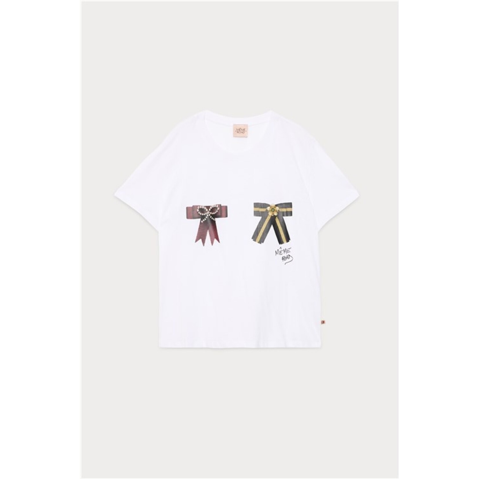 Même Road M3223M wit t-shirt bedrukt