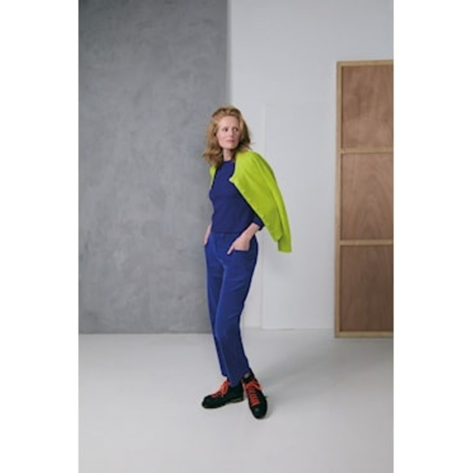 ZILCH 52AWN20.124 vest ronde hals lemon.