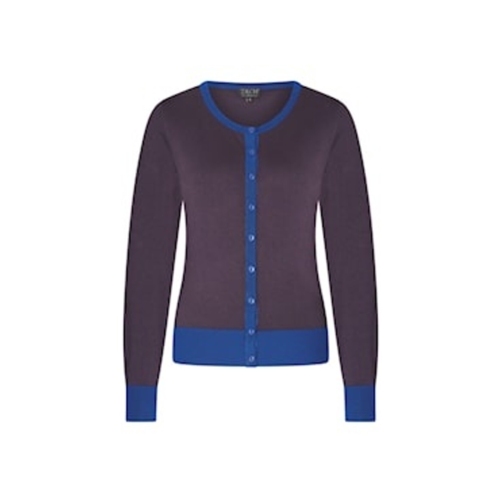 ZILCH Bamboe vestje BAS20.002P plum/blue .