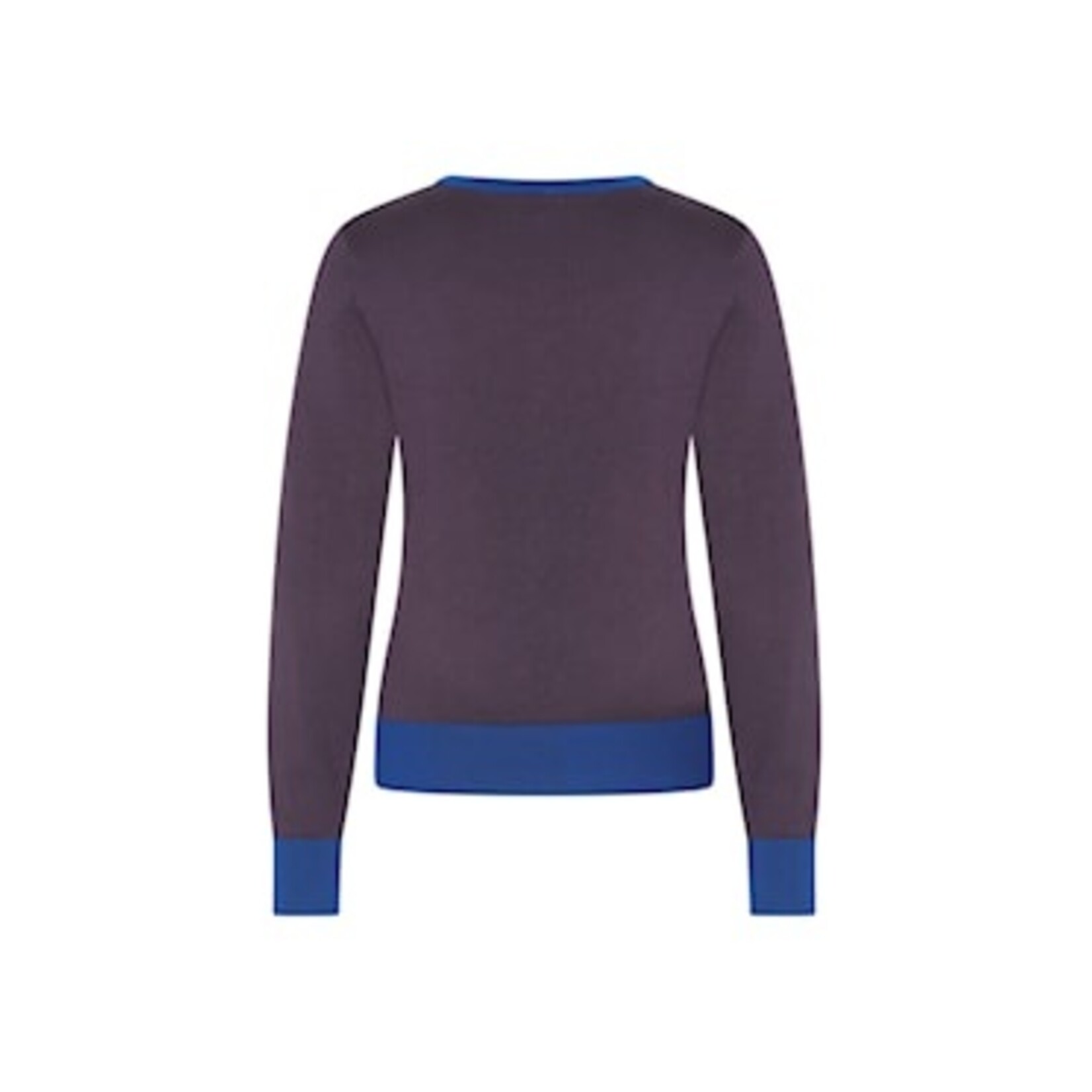 ZILCH Bamboe vestje BAS20.002P plum/blue .